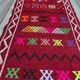 Bohemian hallway rug in handwoven Moroccan velvet
