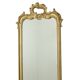 Miroir ancien français doré de style baroque du XIXe siècle 148 cm