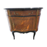 Console demi lune marqueté style louis VI