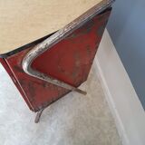 Pair of metal bedside tables and shelves formica years 60 in their juice
