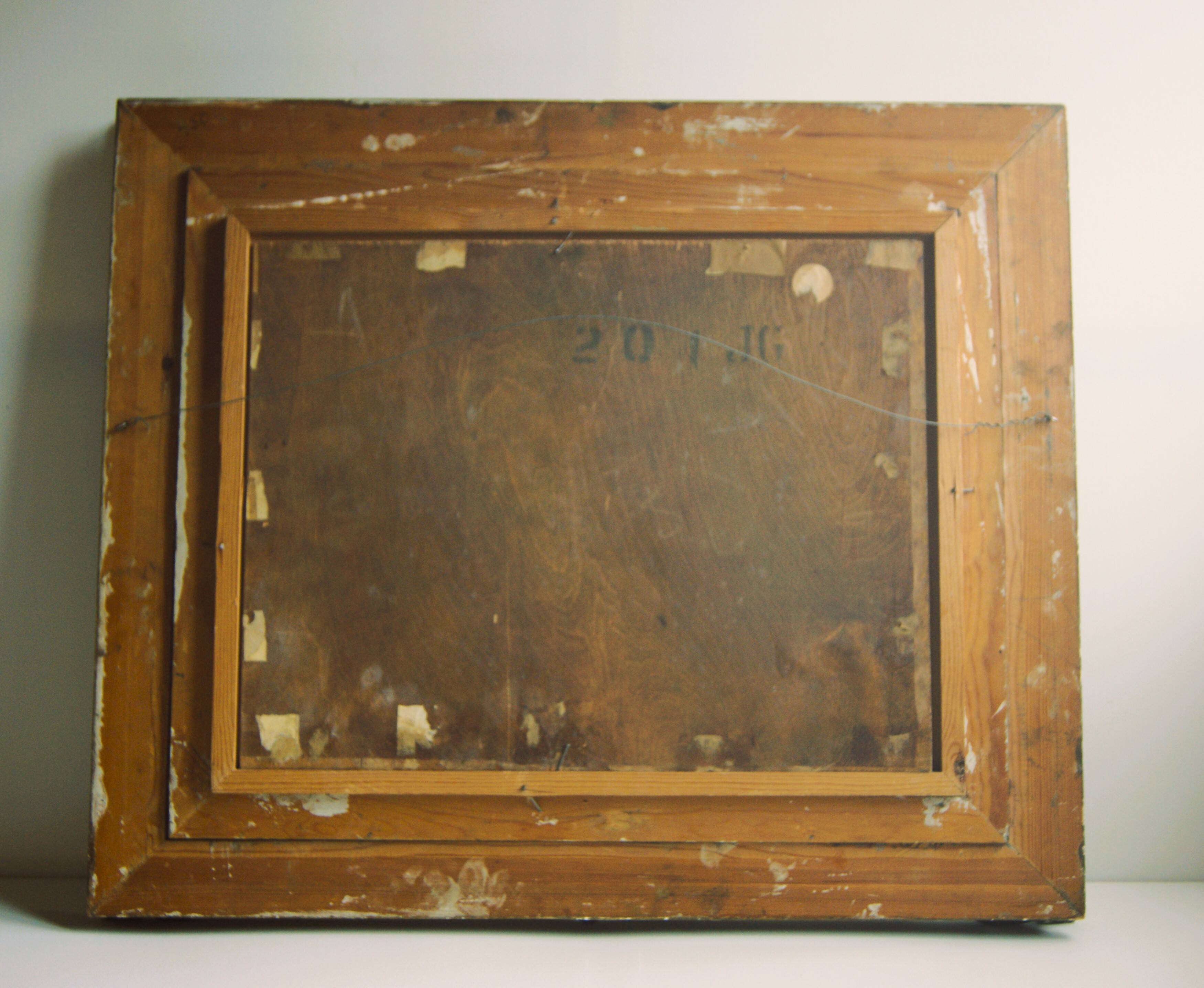 Antique Landscape Painting- early 19th-century - Italian landscape with pastoral scenery.