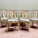 Suite Of Six Louis XVI Style Lacquered Wood Chairs