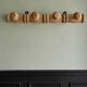 Vintage turned wooden coat rack or hook