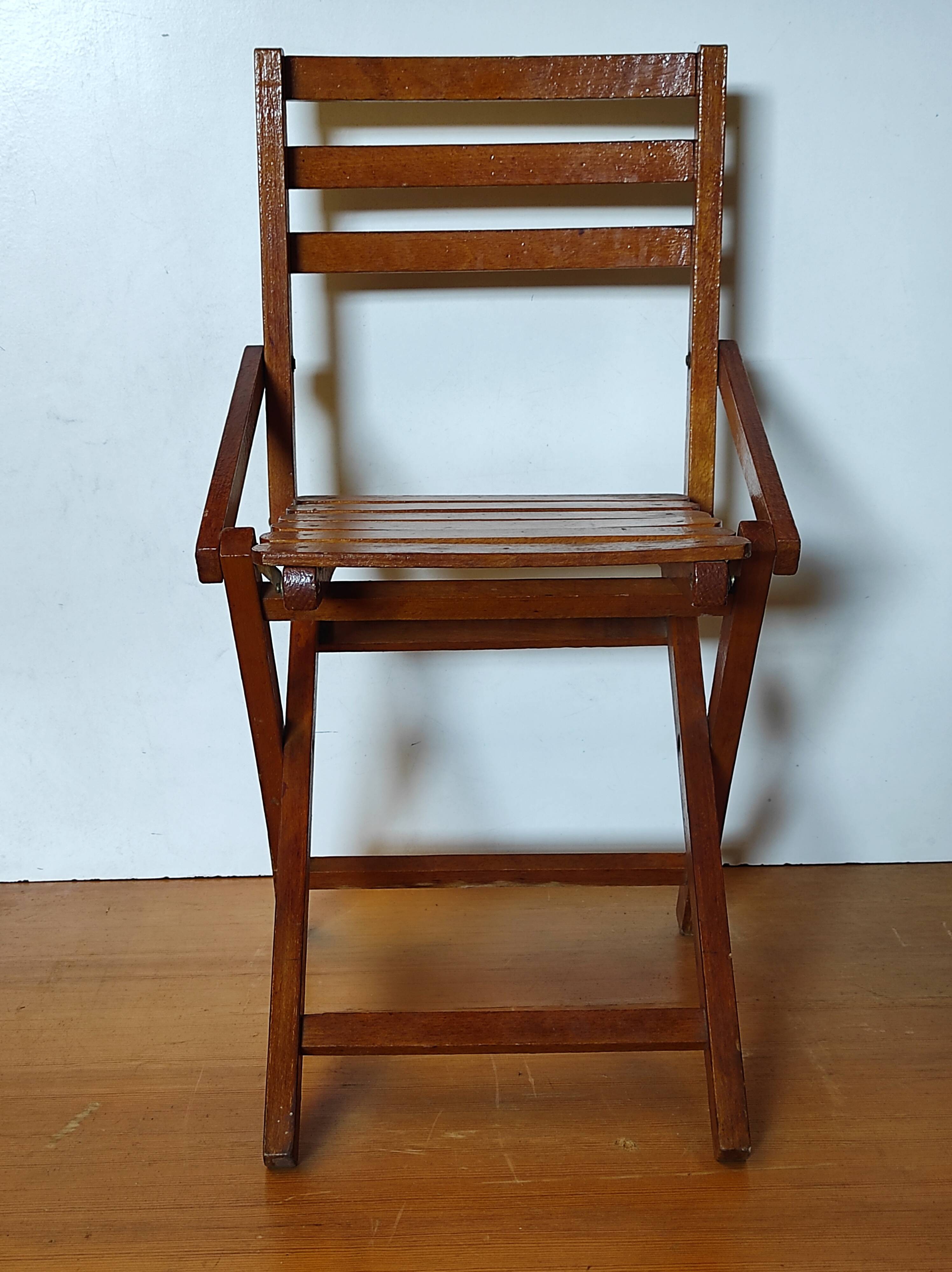 Ancienne chaise pliante enfants vintage italienne