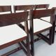 Set of 6 vintage Italian sleigh chairs by Mario Sabot