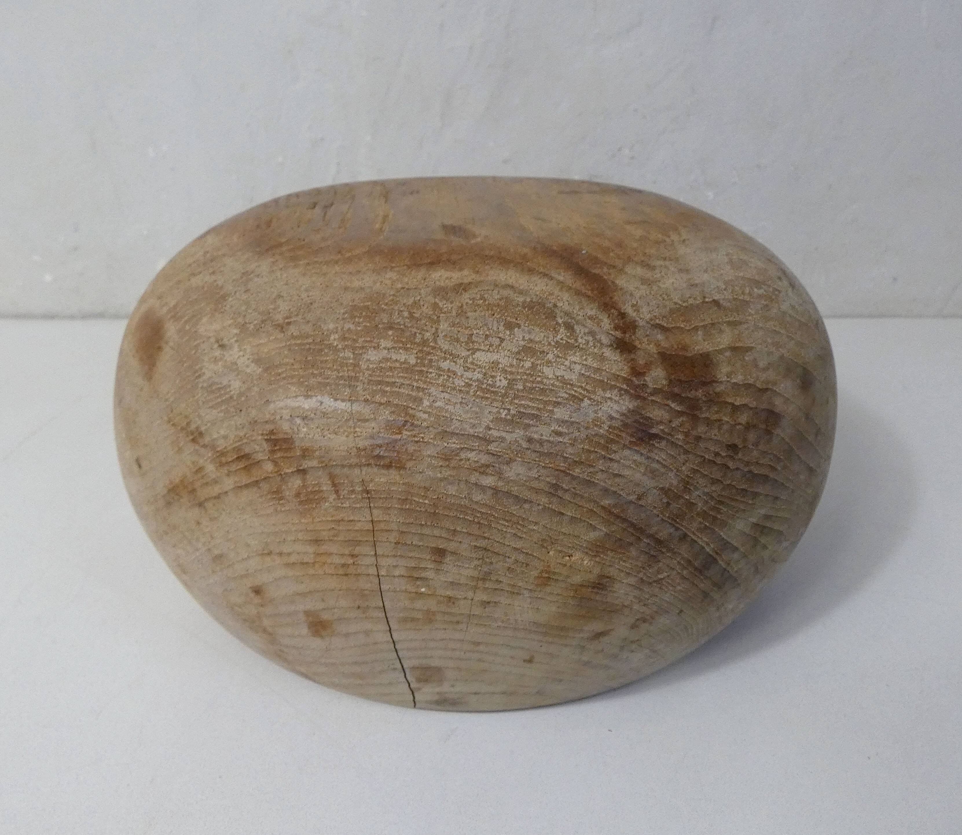 turned wooden fruit bowl