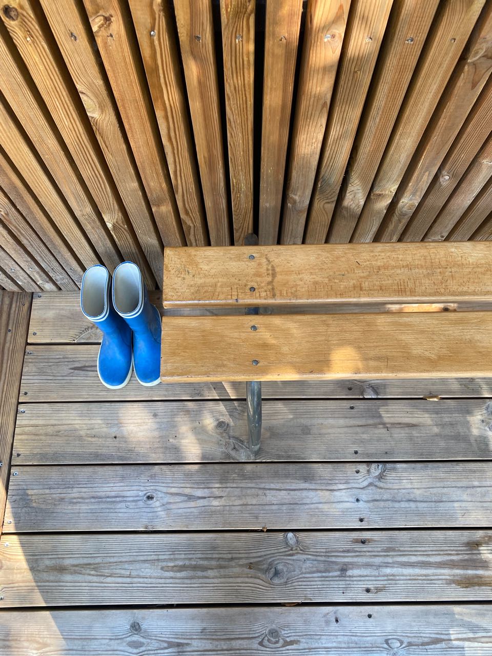 Vintage school bench