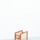 Teak & linen magazine rack by Henning Wind-Hansen for Sika Møbler, 1960s