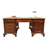 Classic English Mahogany Desk Partnerdesk