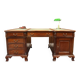 Bureau partenaire en acajou anglais classique