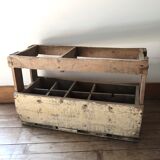 Wooden bottle locker box