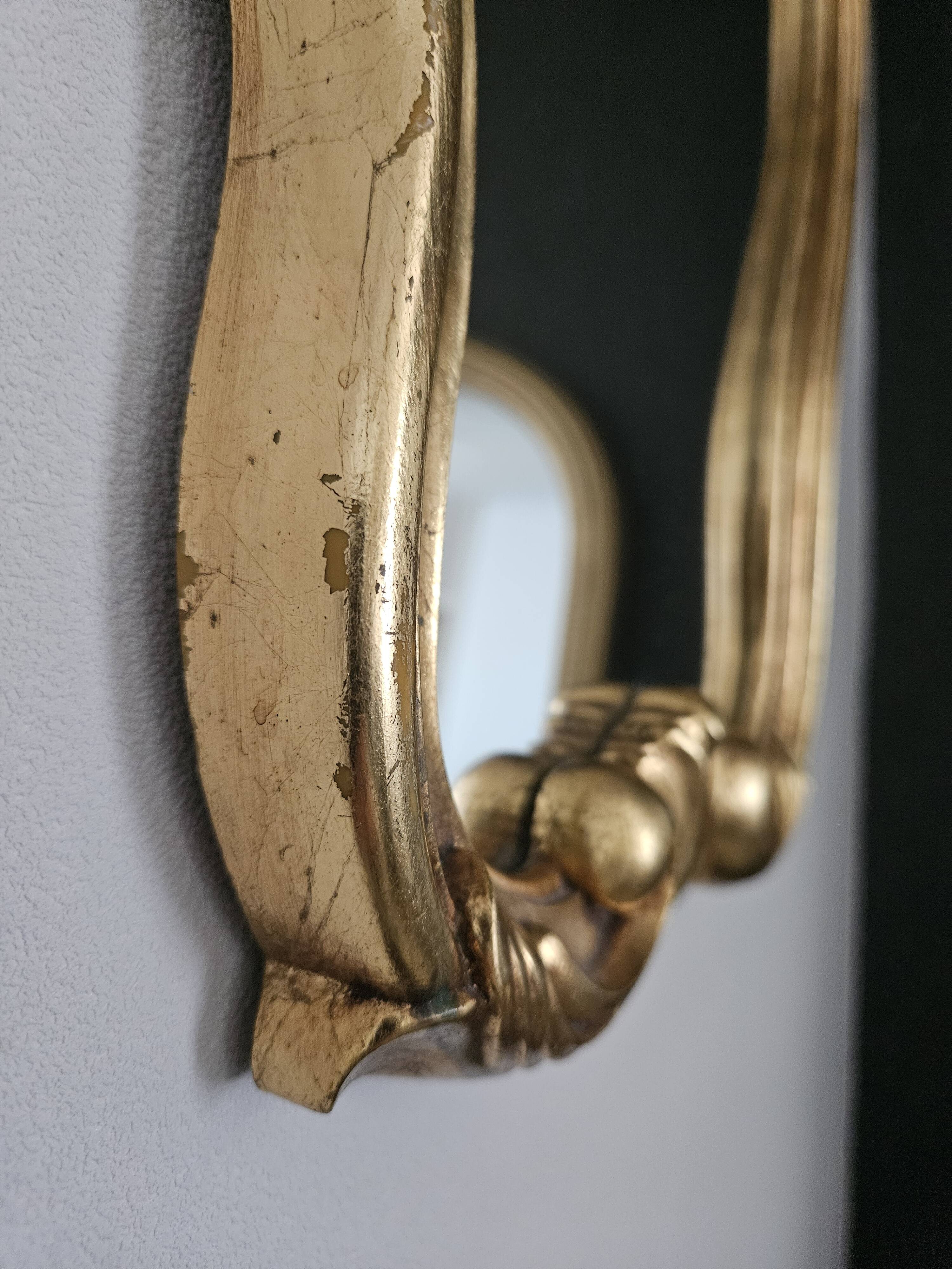 Vintage gilded Louis XV style mirror.