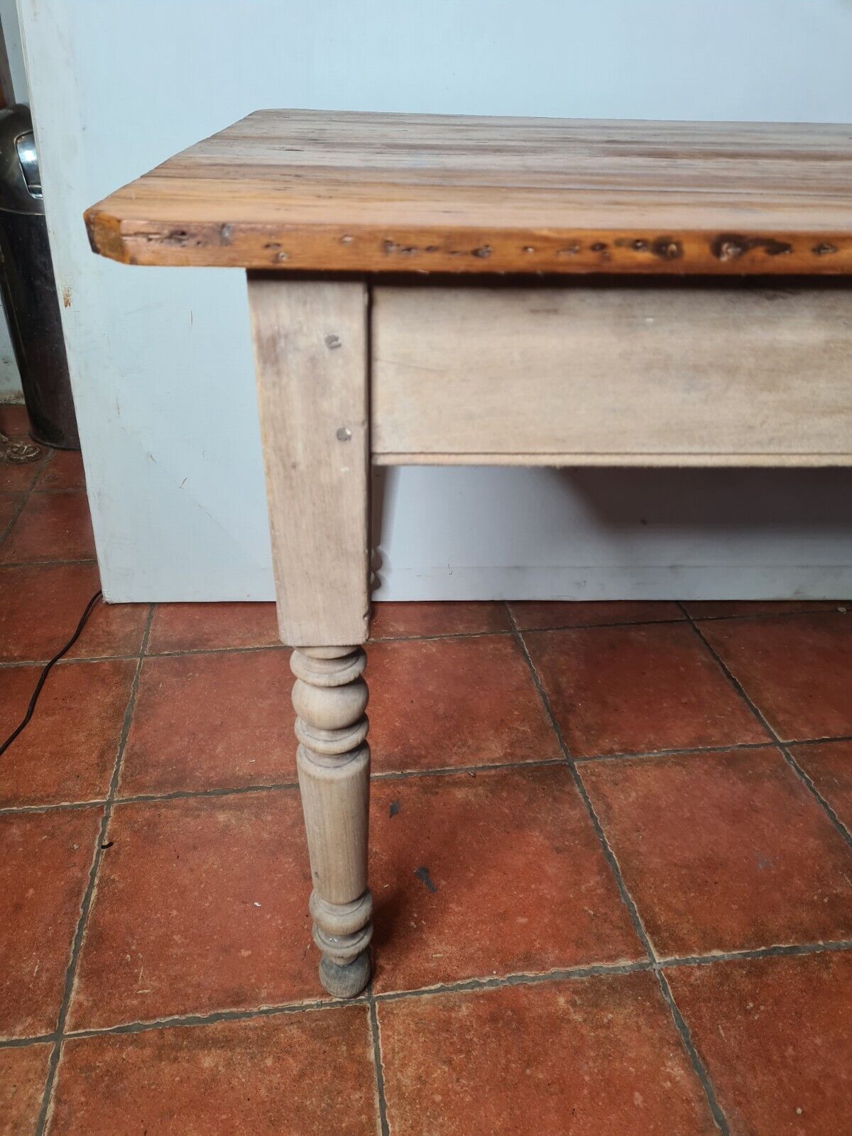 Patinated fir farmhouse table