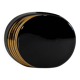Black and gold ceramic vase - japanese design