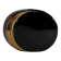Black and gold ceramic vase - japanese design