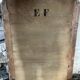 Antique fireplace mirror, gilded stucco frame, 19th century