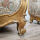 20th Century Italian Baroque Style Bergère Armchairs in Carved and Gilded W