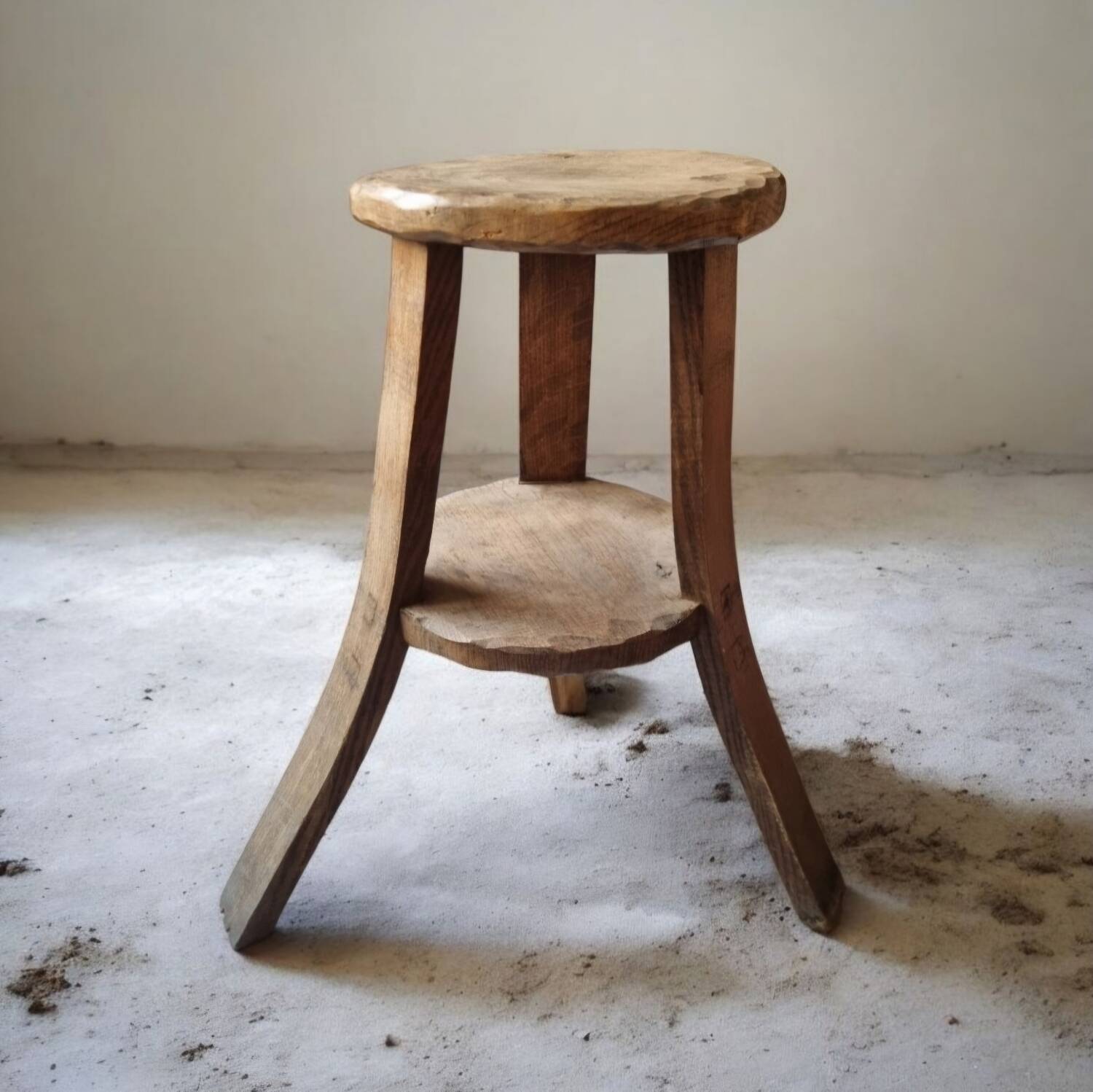 Brutalist tripod stool