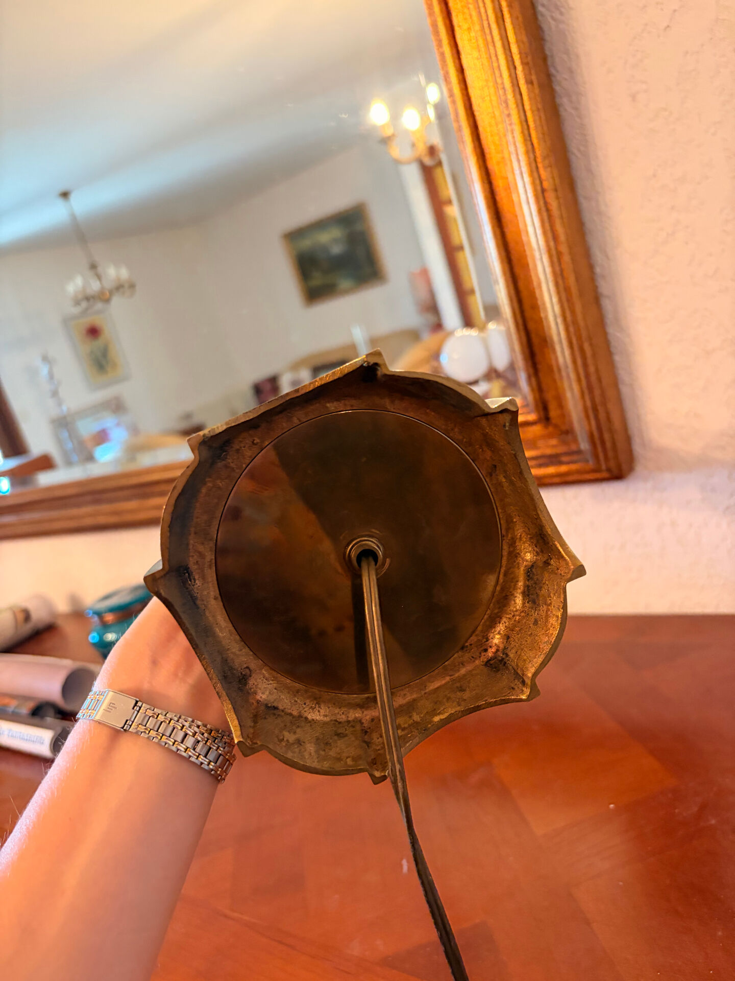 Bronze lamp base