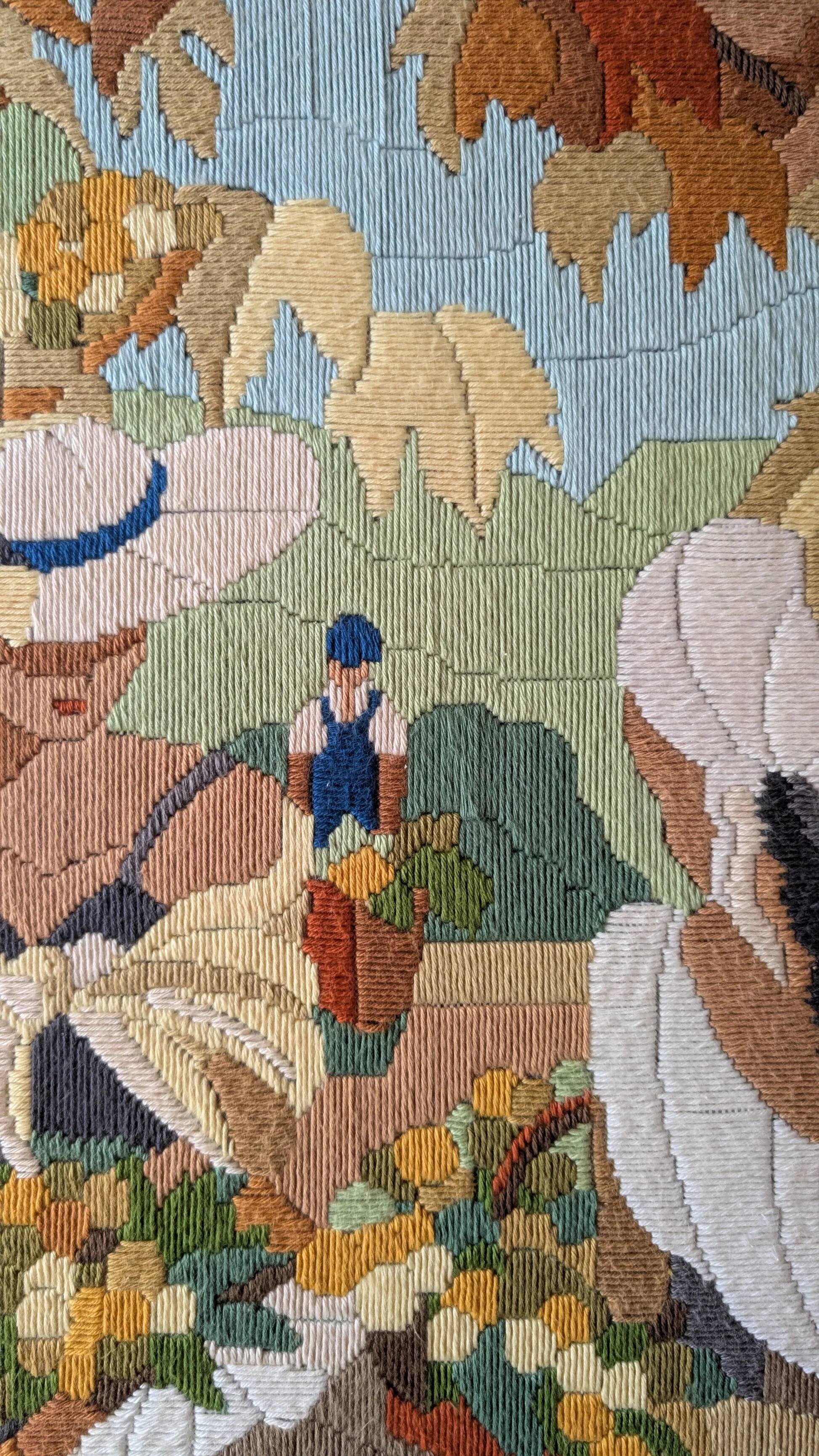 Harvest embroidery - 49 × 37.5 cm
