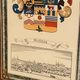 Framed engraving Coat of arms of Merseburg Saxony Germany