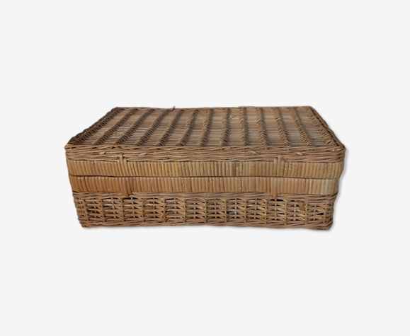 Boîte osier tressé