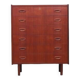 Teak chest of drawers, Danish design, 1970s, made in Denmark