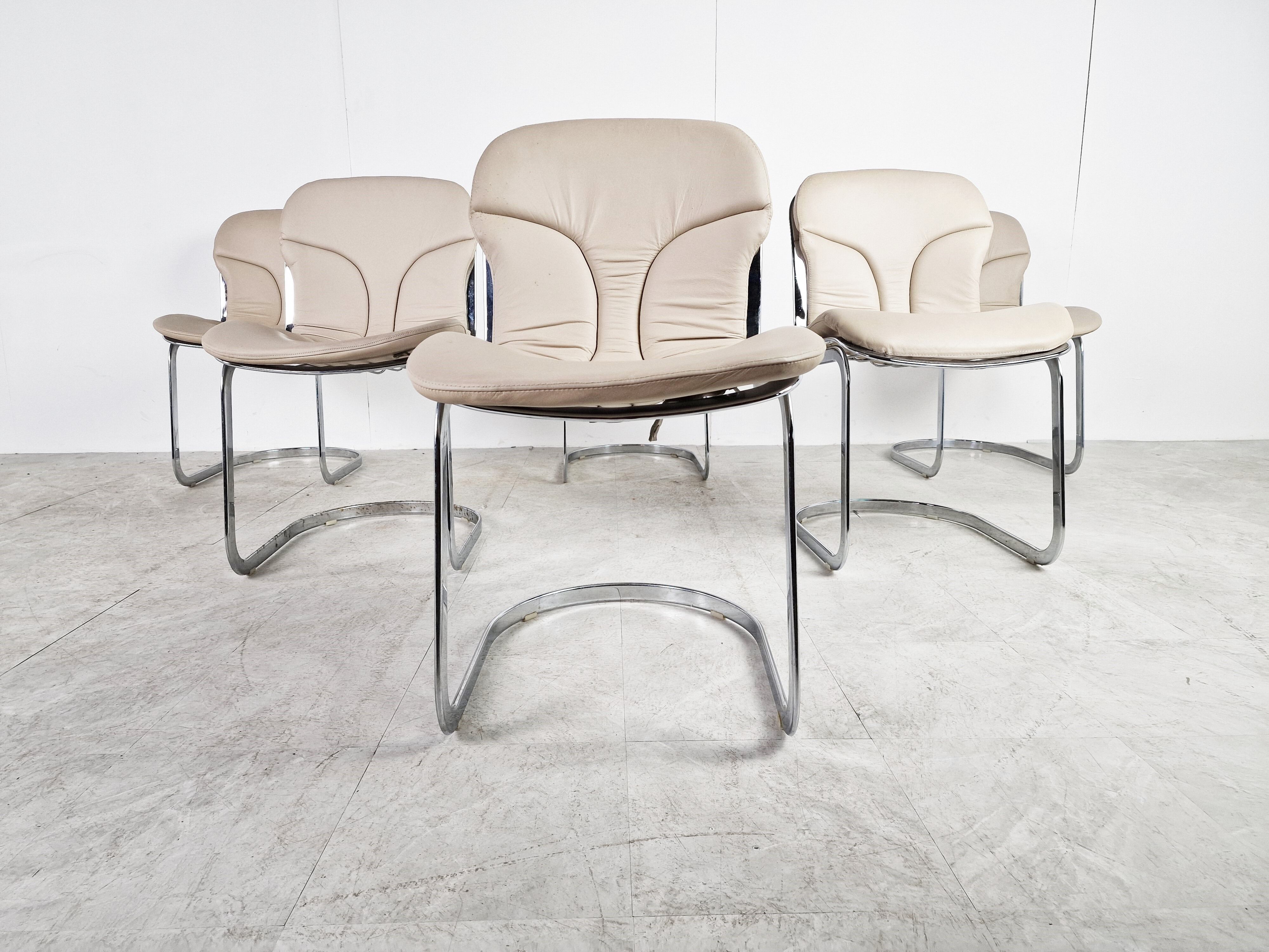 Vintage dining chairs for cidue, 1970