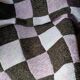 Plaid en patchwork tricoté à la main