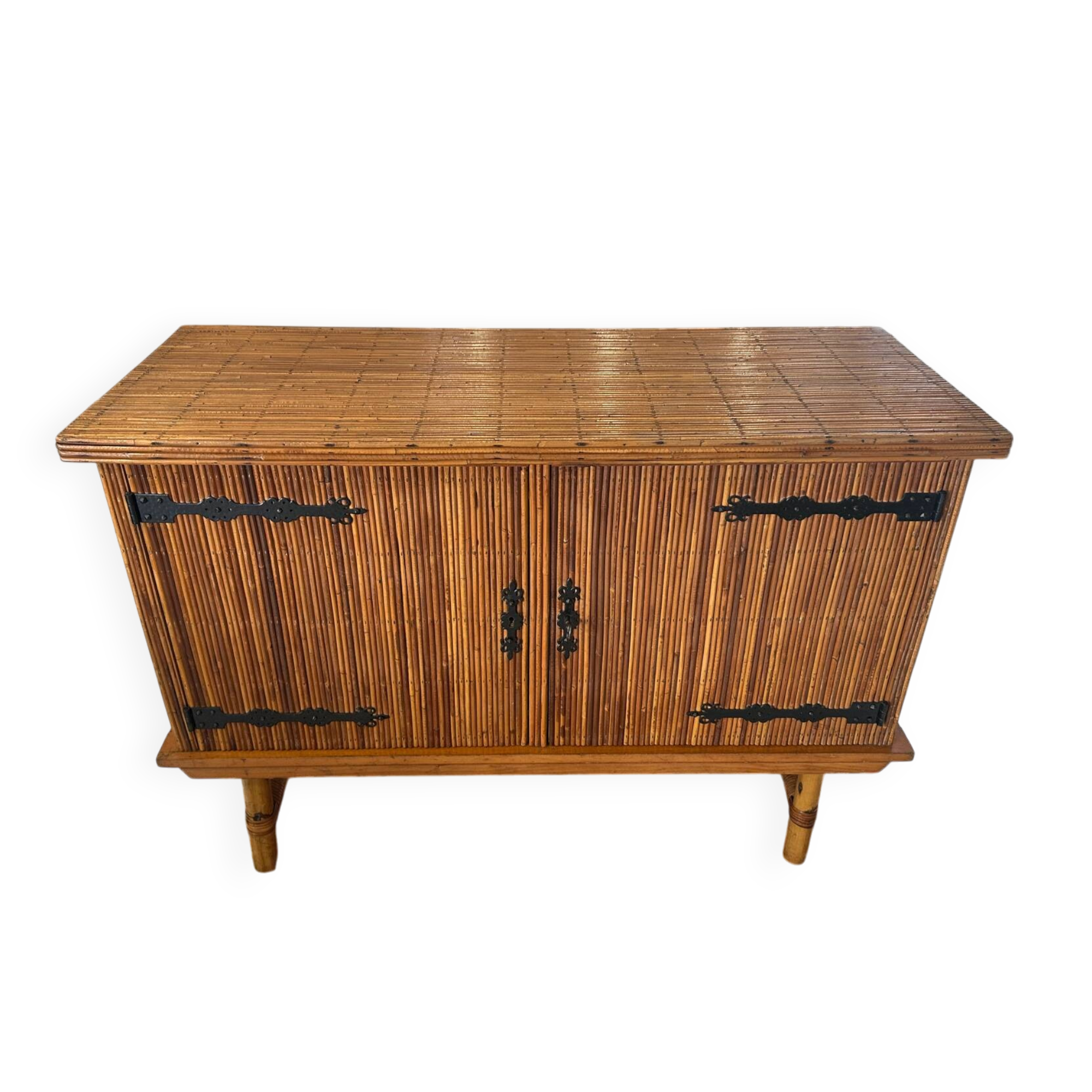 Enfilade Rattan by Adrien Audoux & Frida Minet 1960