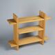 Solid pine shelf, Les Arcs France around 1980
