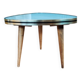 Side table wood and formica