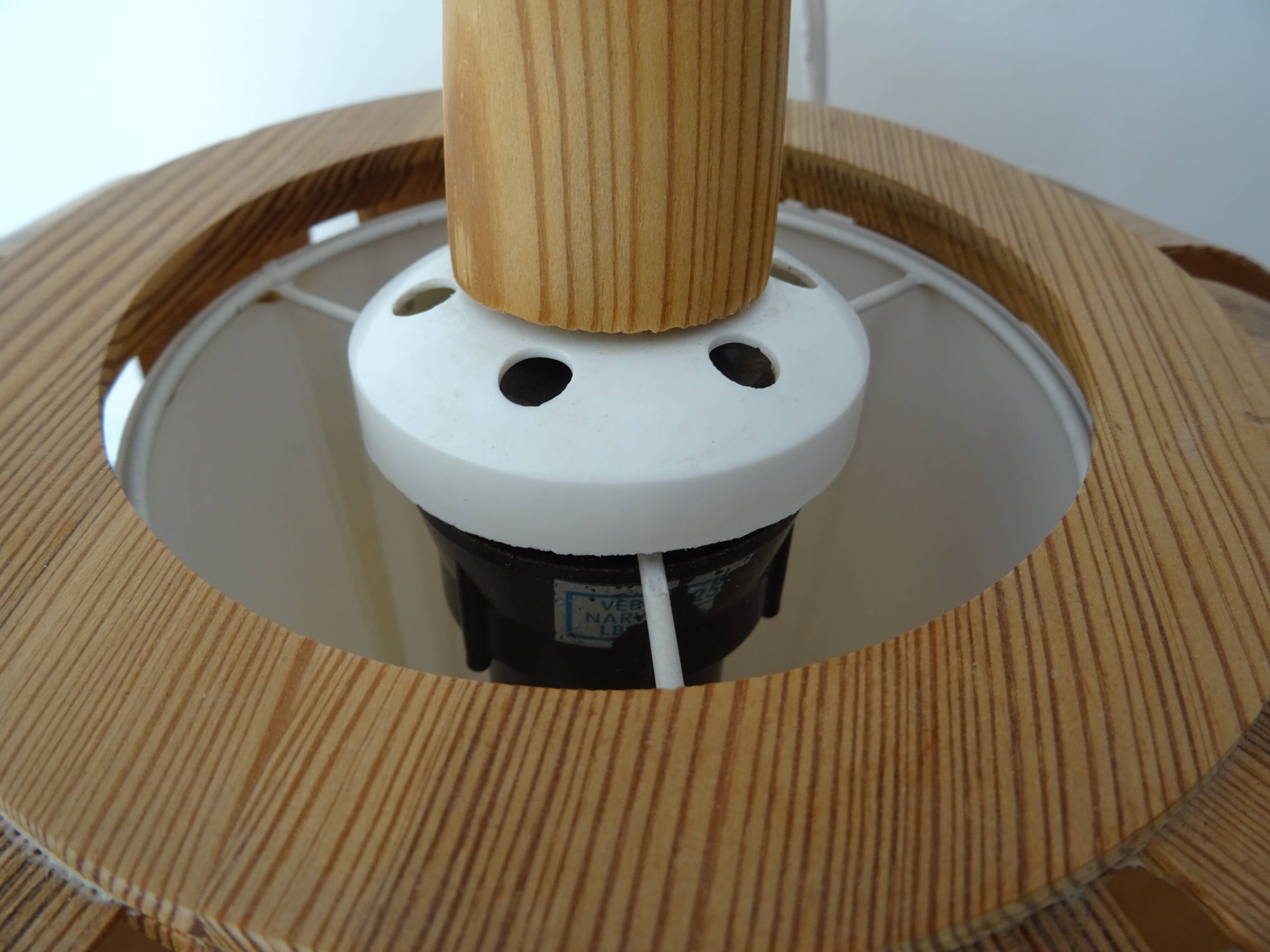 Vintage Scandinavian style suspension chandelier from the 60s/70s