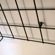 String metal wall mount coat, hat and umbrella rack, 1960s