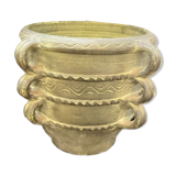 Terracotta pot cache patina bronze