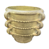 Terracotta pot cache patina bronze