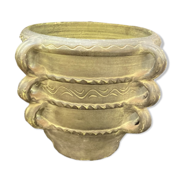 Terracotta pot cache patina bronze