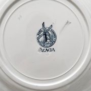 10 flat plates in iron earth “Acacia” Moulin des Loups and Hamage