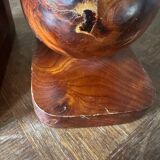 Art Deco bookends in elm burl