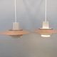 Hanging lamps, model Falcon, designed by Andreas Hansen in 1968 for Fog & Mørup Denmark.