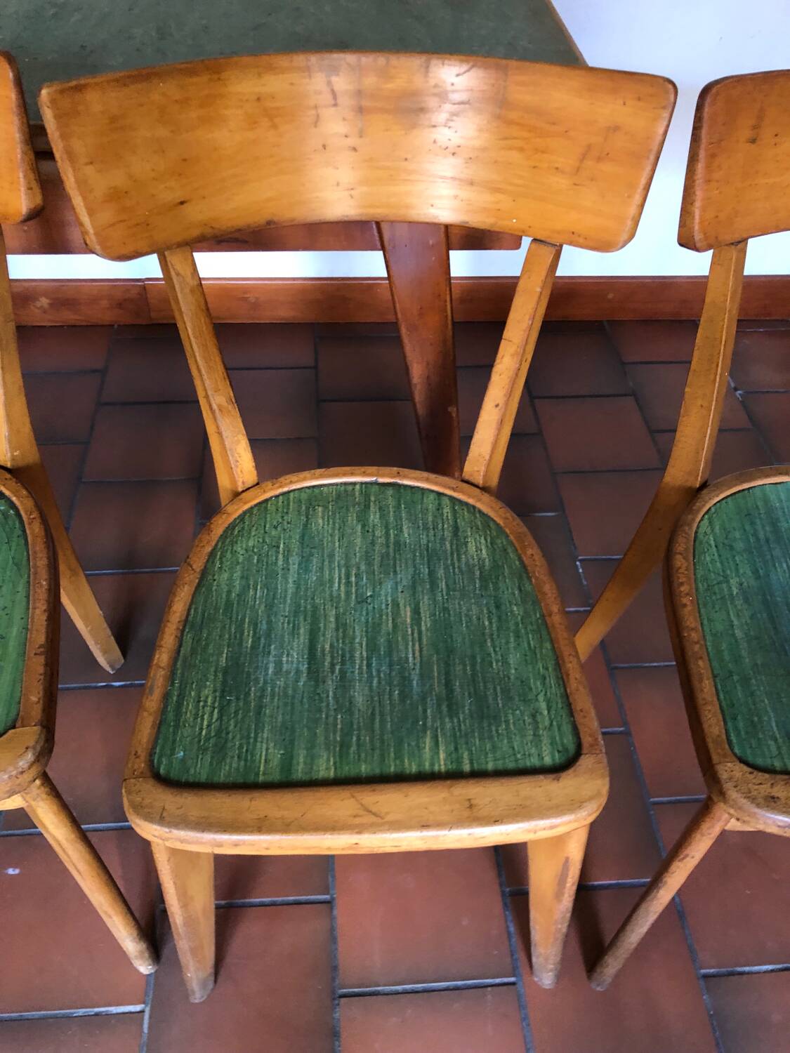 Table et chaises scandinave vintage