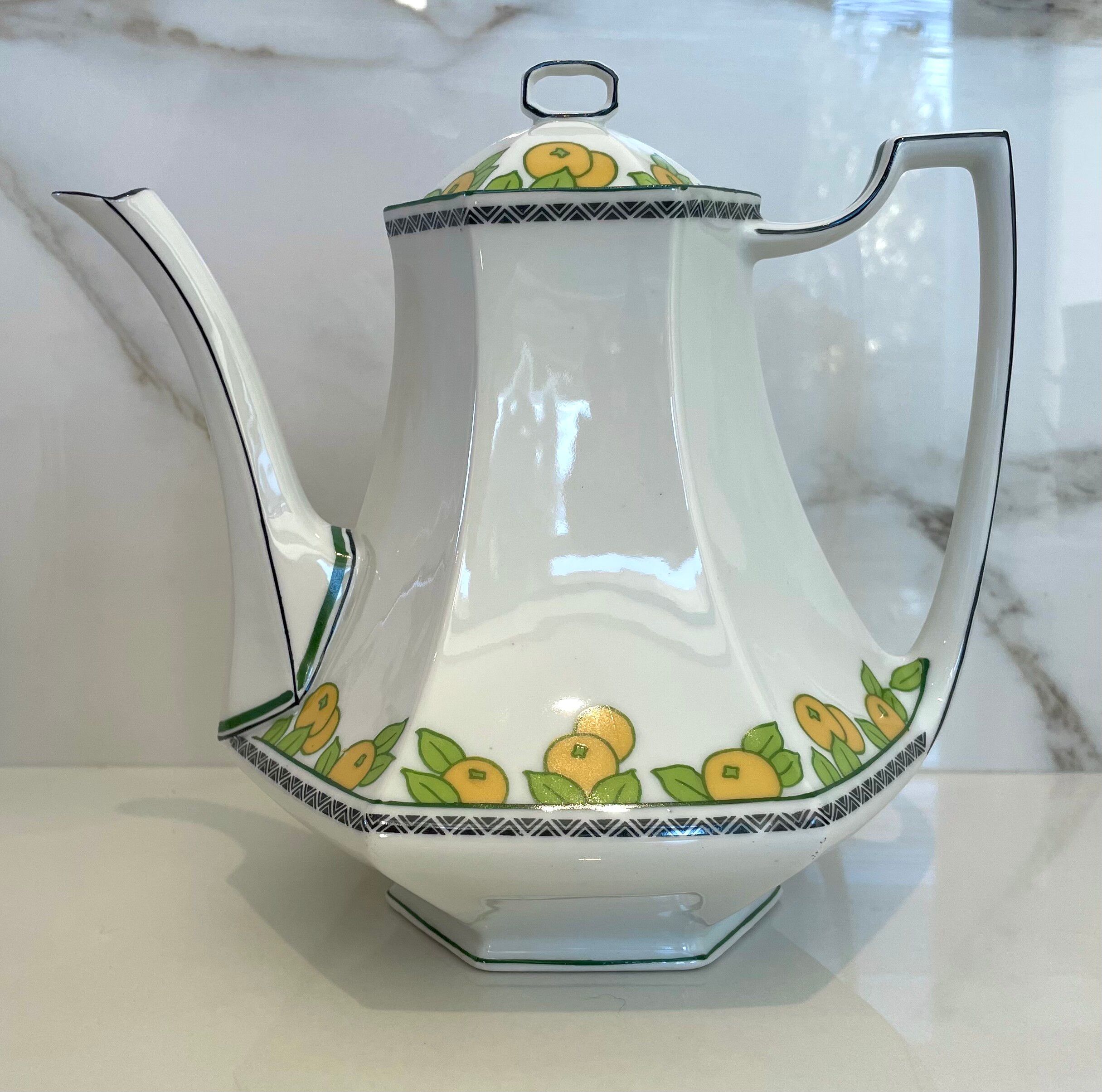 Art Deco tea service - Limoges Lanternier - 1920s 1930s