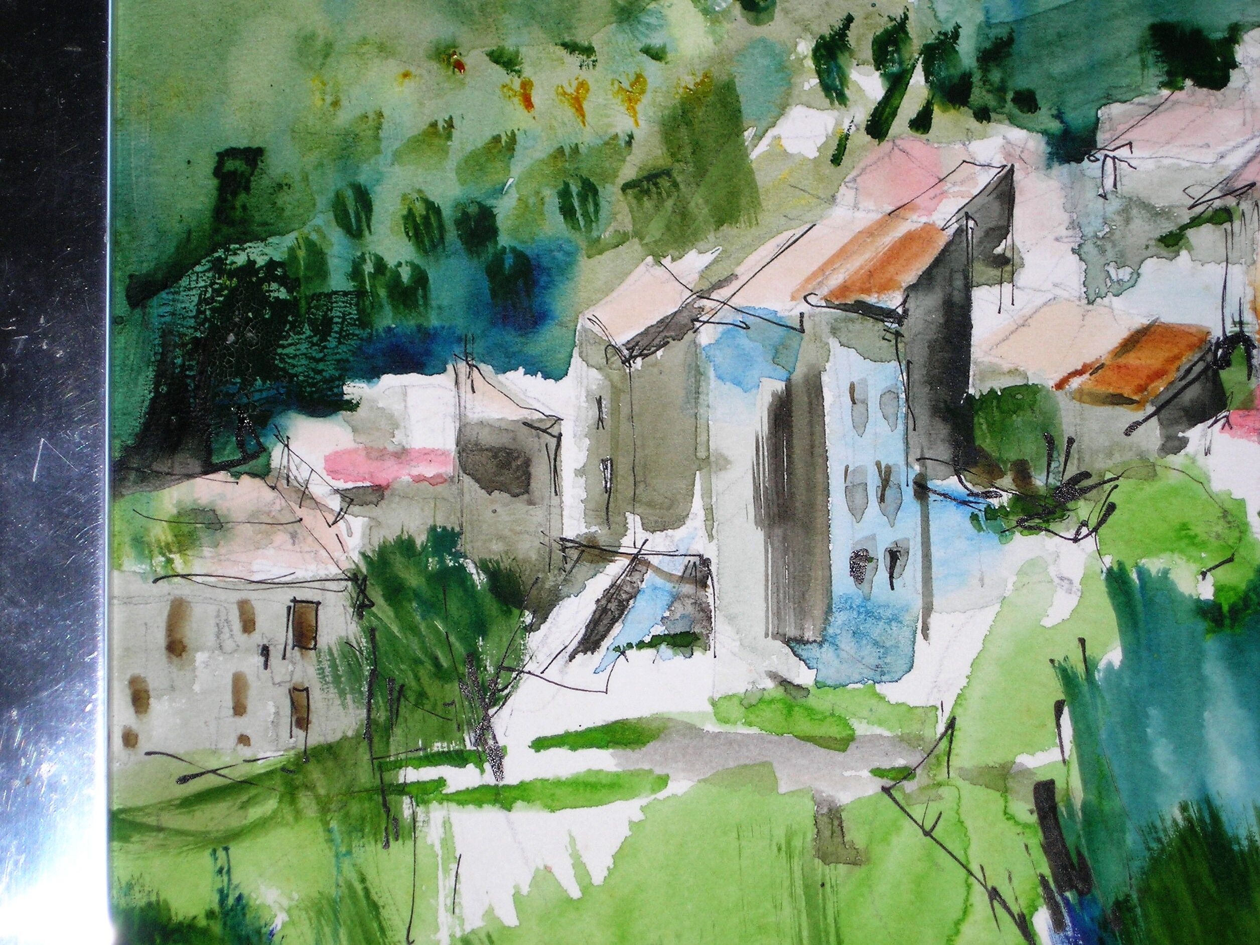 Village de provence by pierre letellier (1928)