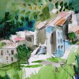 Village de provence by pierre letellier (1928)