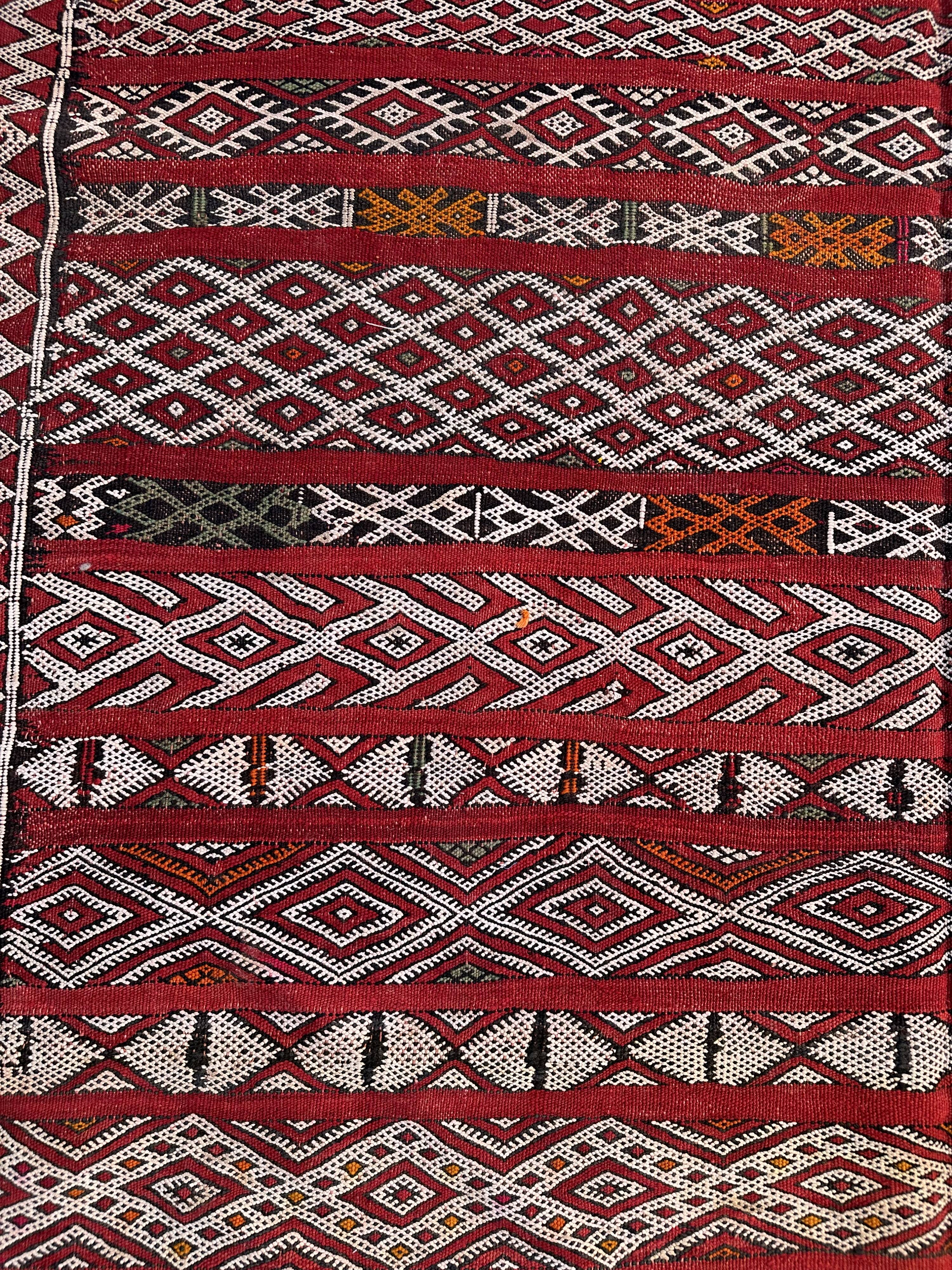 Moroccan Kilim Zemmour Rug - 290 x 157 cm