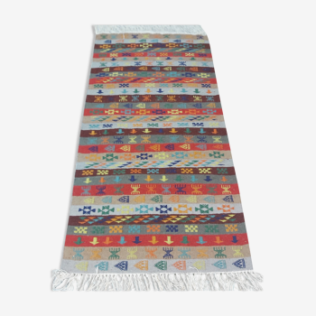 Tapis margoum à motifs berbères berbère 145x75cm