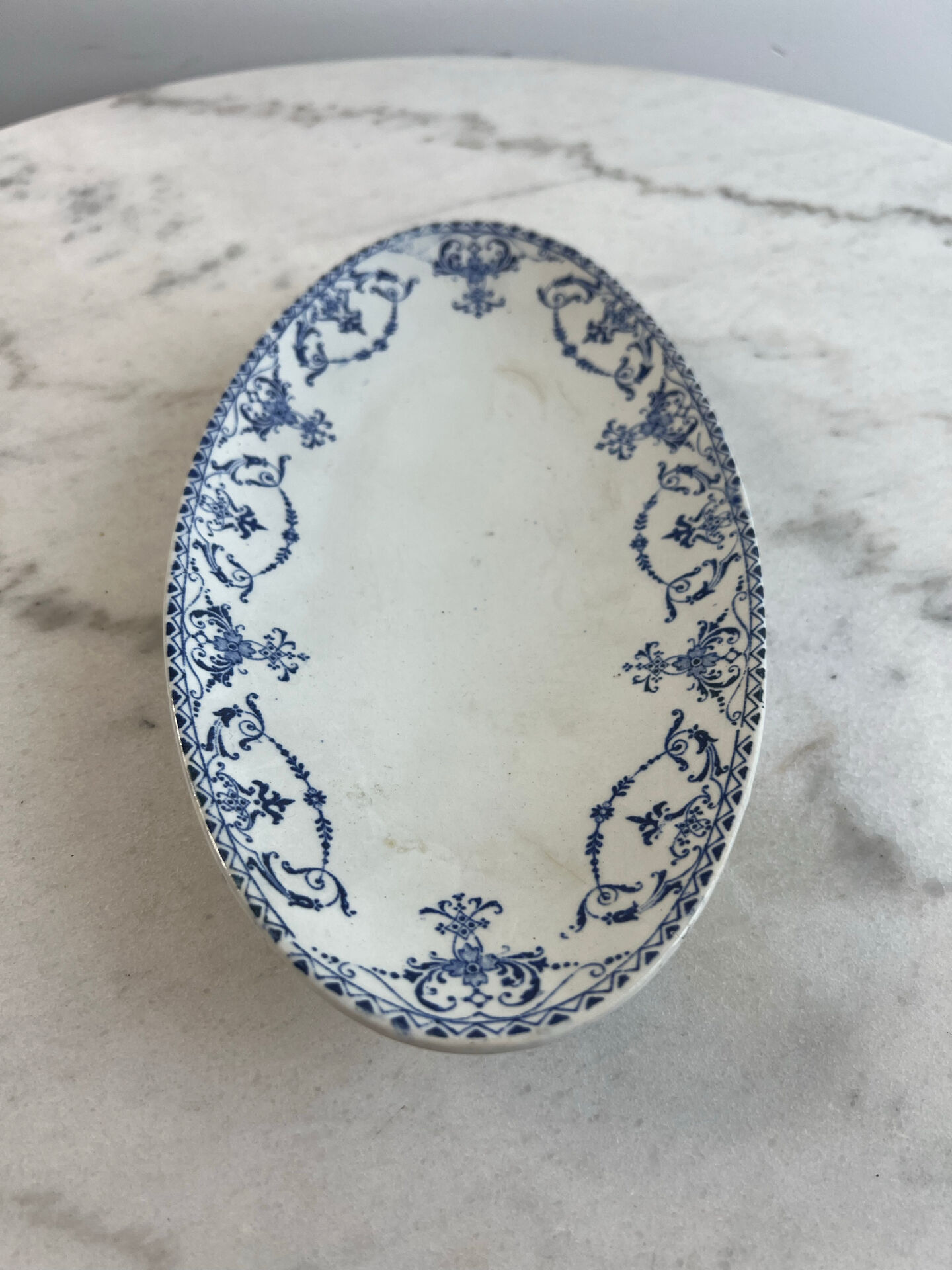 Lunéville KG — Moustiers Collection, Oval Plate Terre de Fer