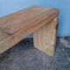 Bench 120 cm old solid wood with patina