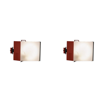 Pair of convertible model wall lights, Stilnovo circa 1980