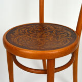 J&J Kohn bistro chair with decorated seat